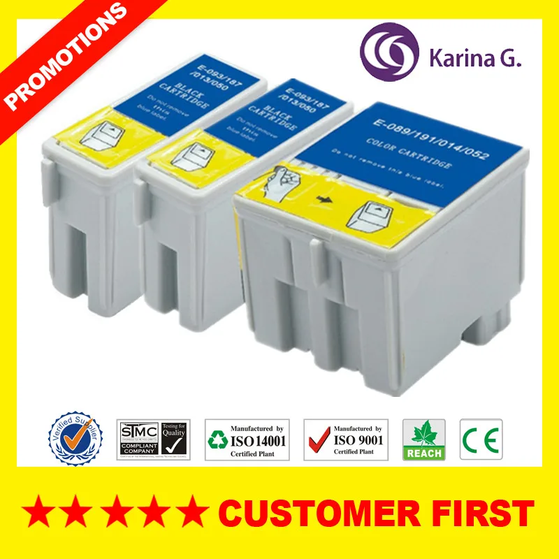 Совместимость для Epson T013 T014 S020093/S020187/T050 S020089/S020191/T052 чернильный картридж для стилуса Цвет 400/440/460/480 и т. д