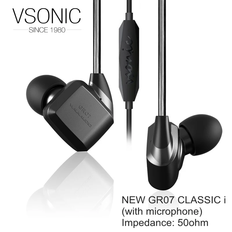 VSONIC HIFI динамические наушники-вкладыши, новинка GR07, классические профессиональные шумоизоляционные спортивные IME - Цвет: GR07 classic i