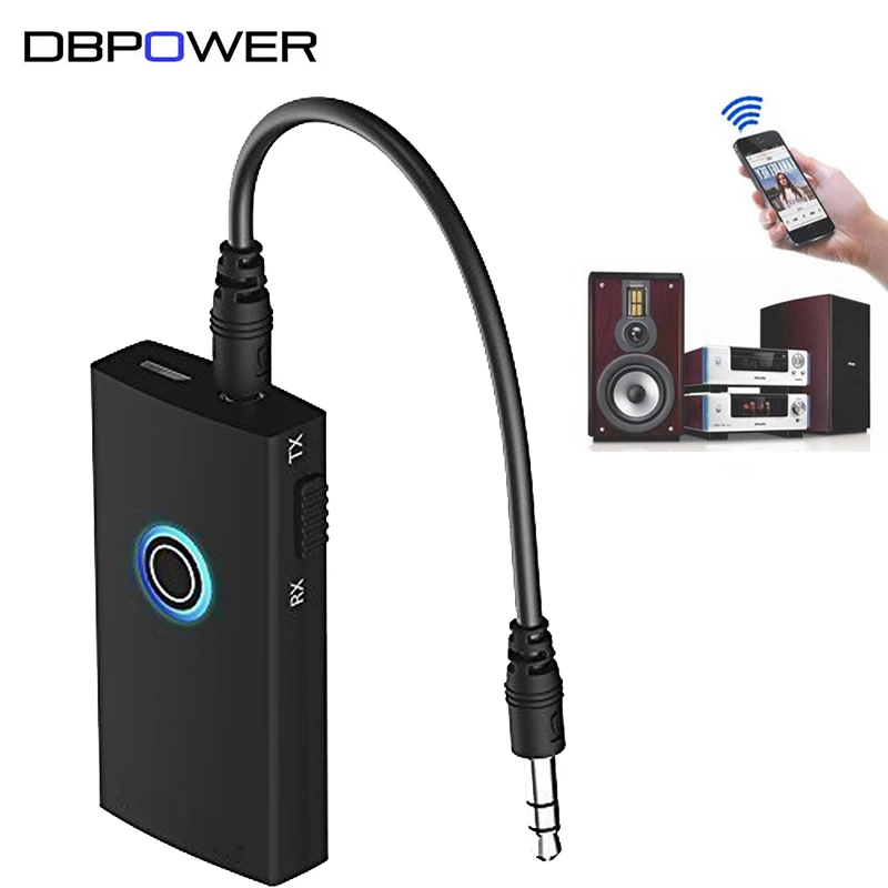 DBPOWER Mini 2 In 1 Wireless Bluetooth Transmitter Receiver Audio 5V 3
