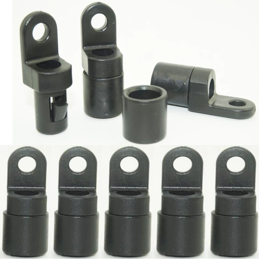 Lot De 10 Mousquetons En Nylon - Pour Mât De Drapeau, Kayak, Tente, Fixation Multi-usage (dimensions ~6x3x0.4 Cm)