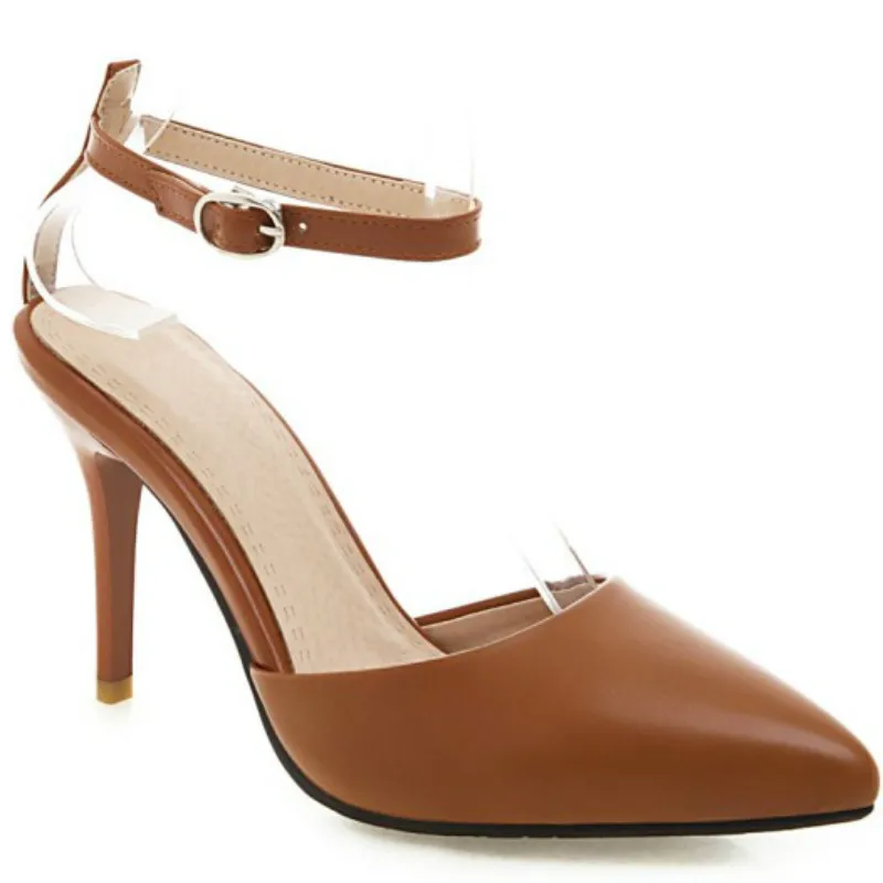 

Womens High Heel Pointed Close Toe Leopard Sandal Shoes Summer Casual Sandals Beige Red Black