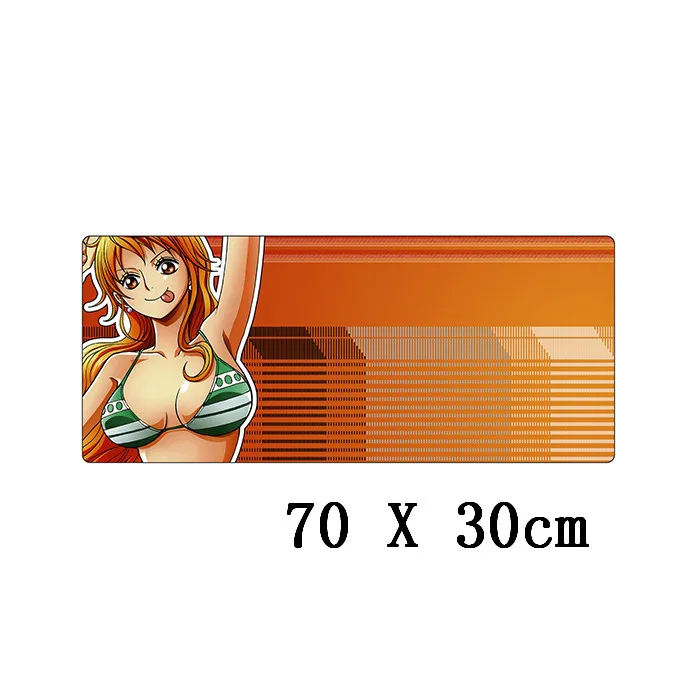 FFFAS 70x30 см цельный супер Коврик для мыши коврик игровой коврик мягкий натуральный резиновый игровой коврик для мыши стол игровой коврик подушка Луффи - Цвет: Model H
