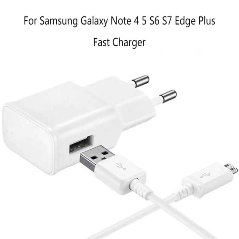 Для Samsung карта памяти Micro USB кабель Galaxy S6 S7 край быстрое зарядное устройство 1 м 2A