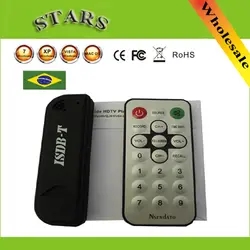Мини цифровой ISDB-T USB2.0 ТВ HD ТВ-тюнер Палка приемник Регистраторы с дистанционным + антенна для Бразилии оптовая продажа, Бесплатная доставка