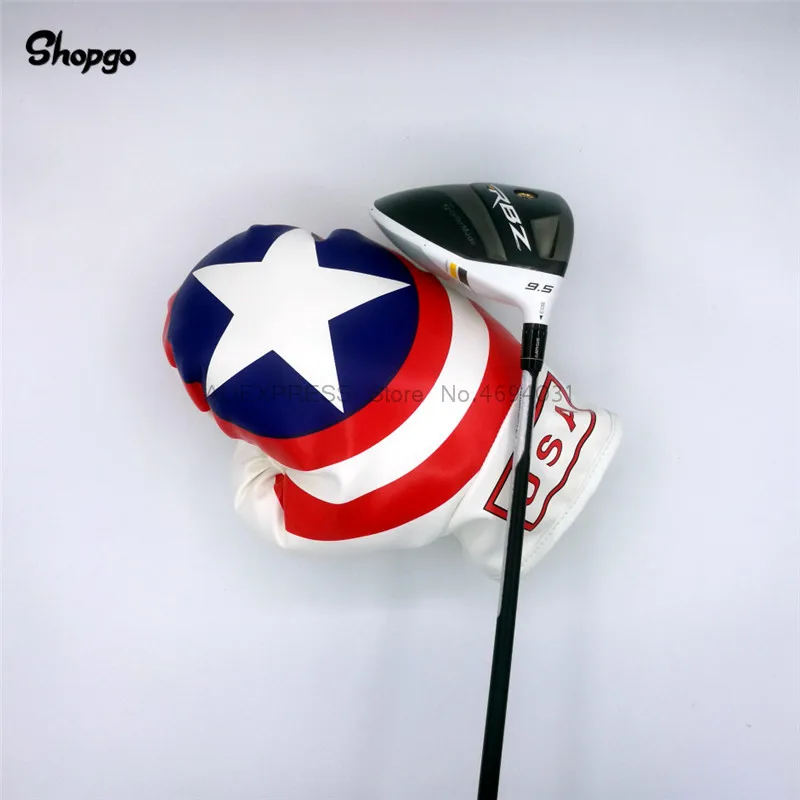 

[2 Colors] USA The Fist Boxing Golf Driver Headcover Golf Fairway Woods Cover Sport Accessories Mascot Novelty Great Gift