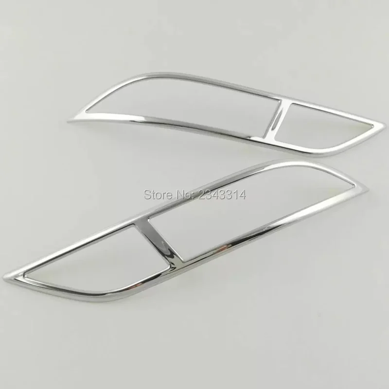 For 2016 2017 Vauxhall Opel Mokka ABS Chrome Rear Foglight Cover Tail Fog Light Lamp Eyelid Trim