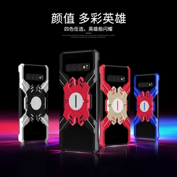 

For Samusng Galaxy S10 Plus case Armor Metal Shockproof Case for Samsung Note 9 S9 Plus A9 2018 Hero Mechanical Heavy Duty Cover