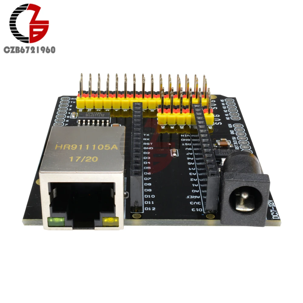 Сетевой модуль ENC28J60 Ethernet щит V2.0 для Arduino UNO R3 CH340 Nano V3.0