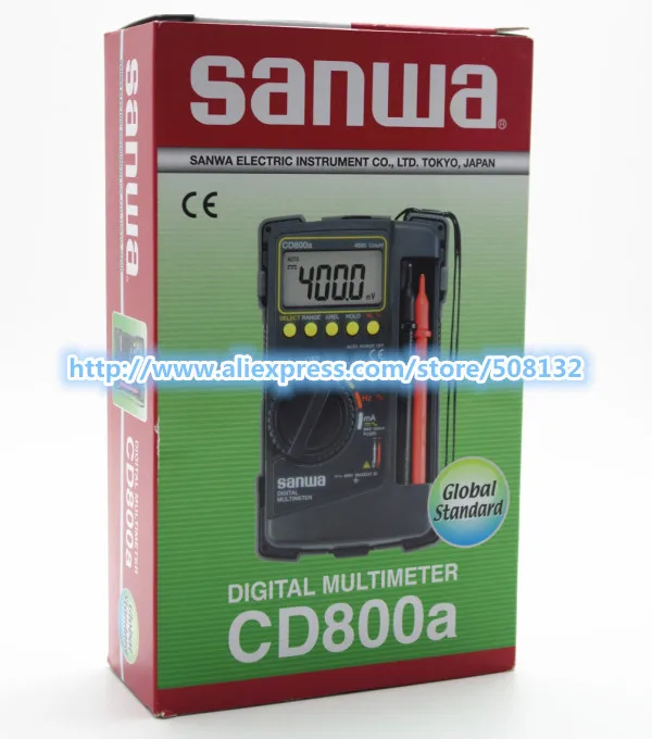 Цифровой мультиметр CD800A CD800a DMM 4000 вольт счетчик тестер метр SANWA