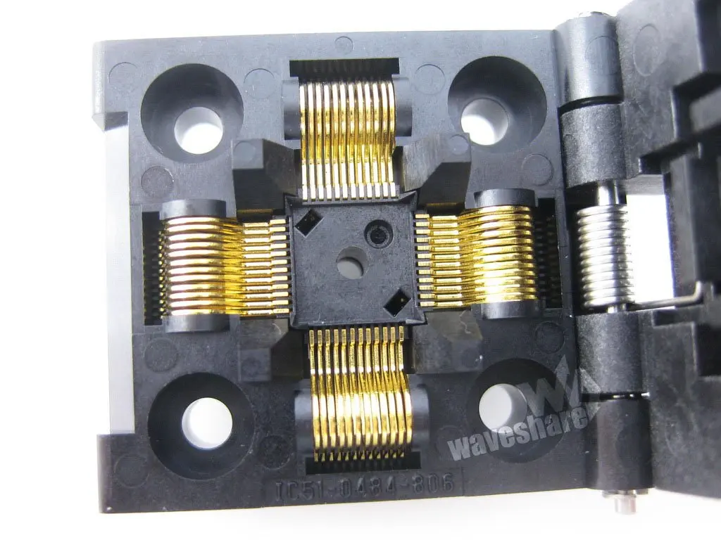 IC51-0484-806 QFP48 TQFP48 FQFP48 PQFP48 Yamaichi IC QFP Test Burn-in Socket Programming Adapter 0.5mm Pitch