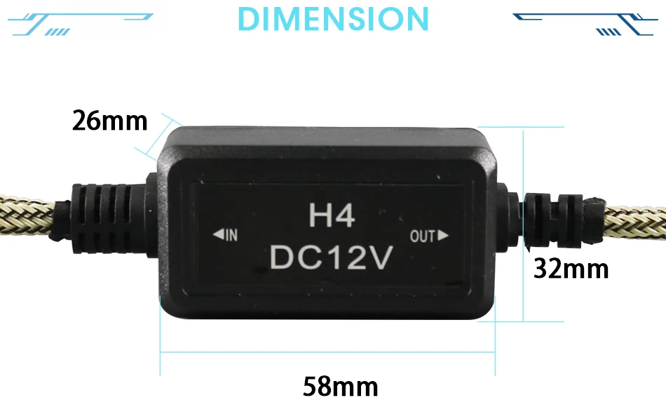 10 LED Headlights Decoder Load Resistor Canbus Wire Harness Adapter For H1 H4 H7 H8 H9 H11 9005HB3 9006HB4 9012 9007HB5 Car Bulb
