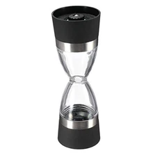 Dual Moler 2 En 1 Pimienta Sal Especias Condimentos Precisión Amoladora Molino de Grano Grueso A Fino Negro