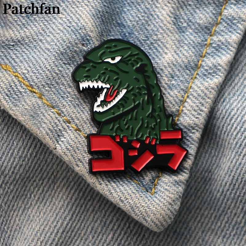 Patchfan динозавров из цинкового шпильки рюкзак гордость одежда медаль материал для