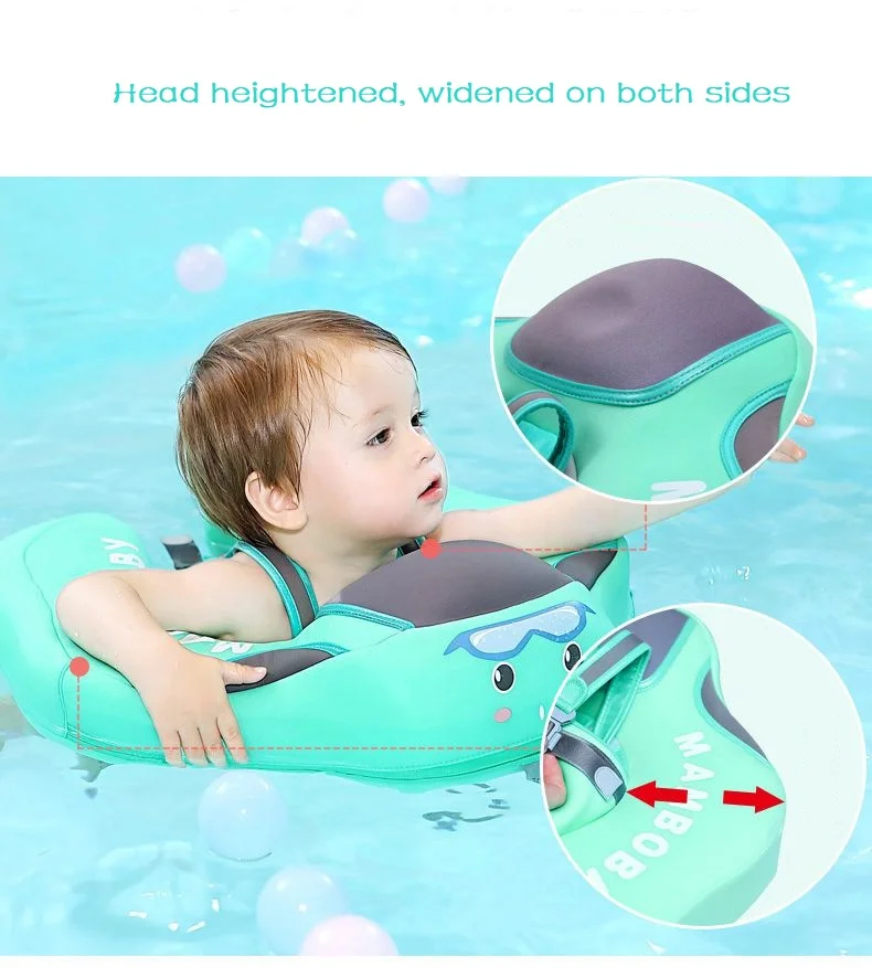 Надувной внутренний безопасный плавательный круг для новорожденных, плавающий круг для плавания