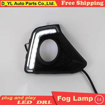 

Car styling For Hyundai I10 2013-2014 LED DRL High brightness guide LED DRL led fog lamps daytime running lights B style