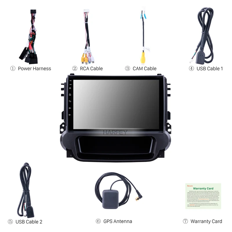 Perfect Harfey Android 8.1 for Chevy Chevrolet Malibu 2012-2014 9" Radio GPS with Touchcreen Bluetooth Backup Camera DVR SWC Mirror Link 5