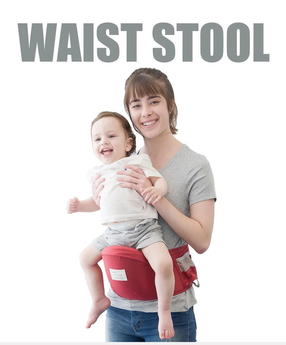 Multi-functional Baby Carrier Waist Stool Front Carry Walkers Baby Sling Hold Waist Belt Backpack Hipseat Belt Kids Infant Hip