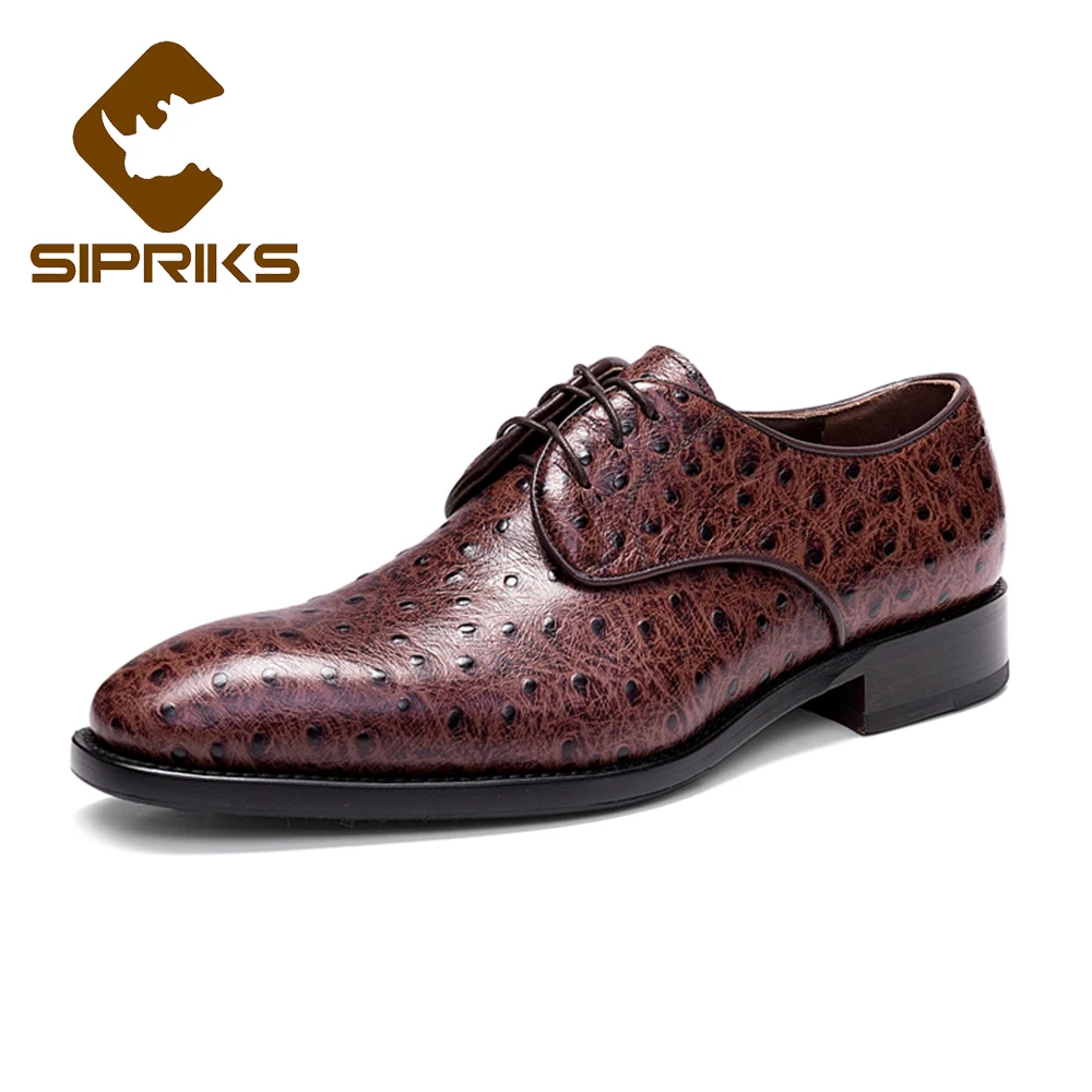 ostrich skin dress shoes