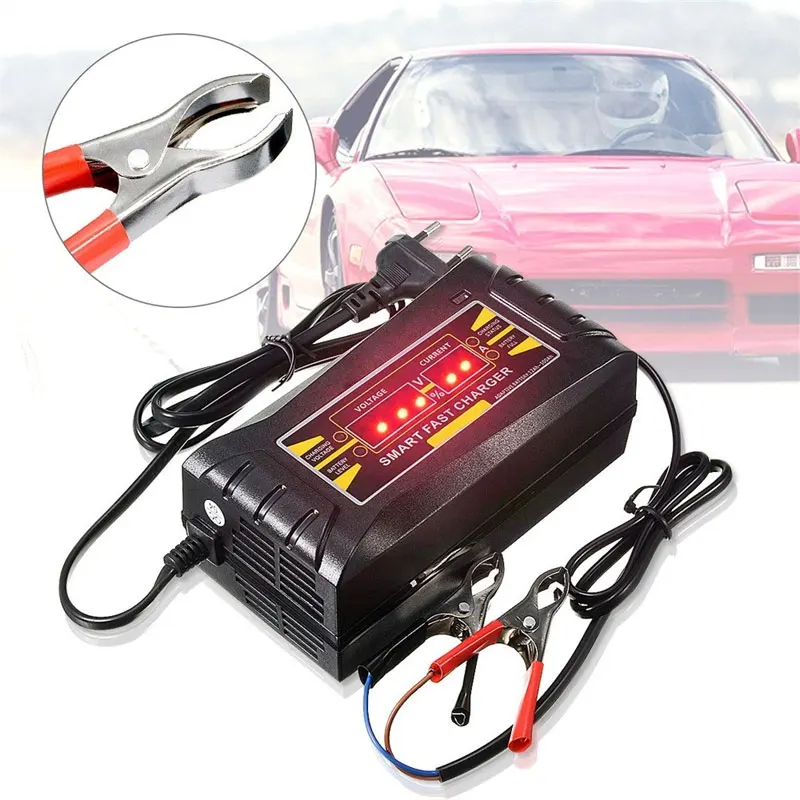 Car Battery Charger Automobile Intelligent Battery Smart Automatic Battery Charger Power Supply Automobile Chargers