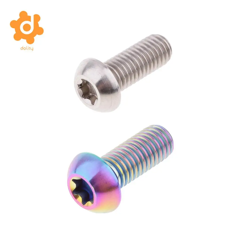 M8 x 20mm Motorcycle Disc Brake Rotor Bolts Retaining Screw Titanium