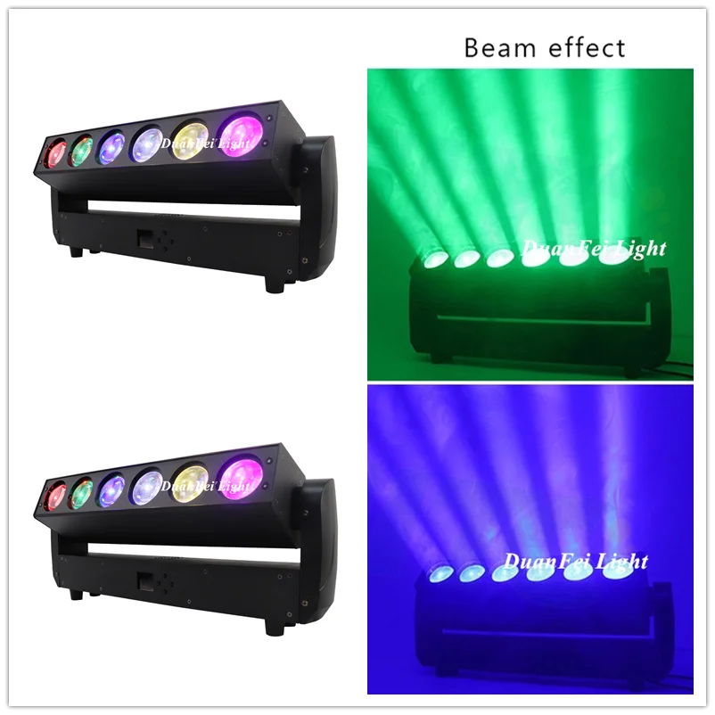 4 лот DJ Moving Head Beam Light LED 6x40 Вт бар моющийся Pixel RGBW для дискотеки DJ|Эффект освещения