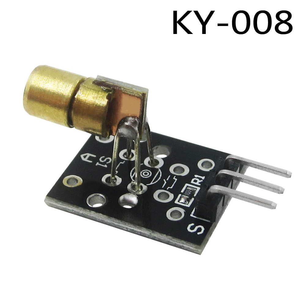 Лазерный сенсорный модуль 5 шт./лот KY-008 650nm 6 мм В мВт красная лазерная точка
