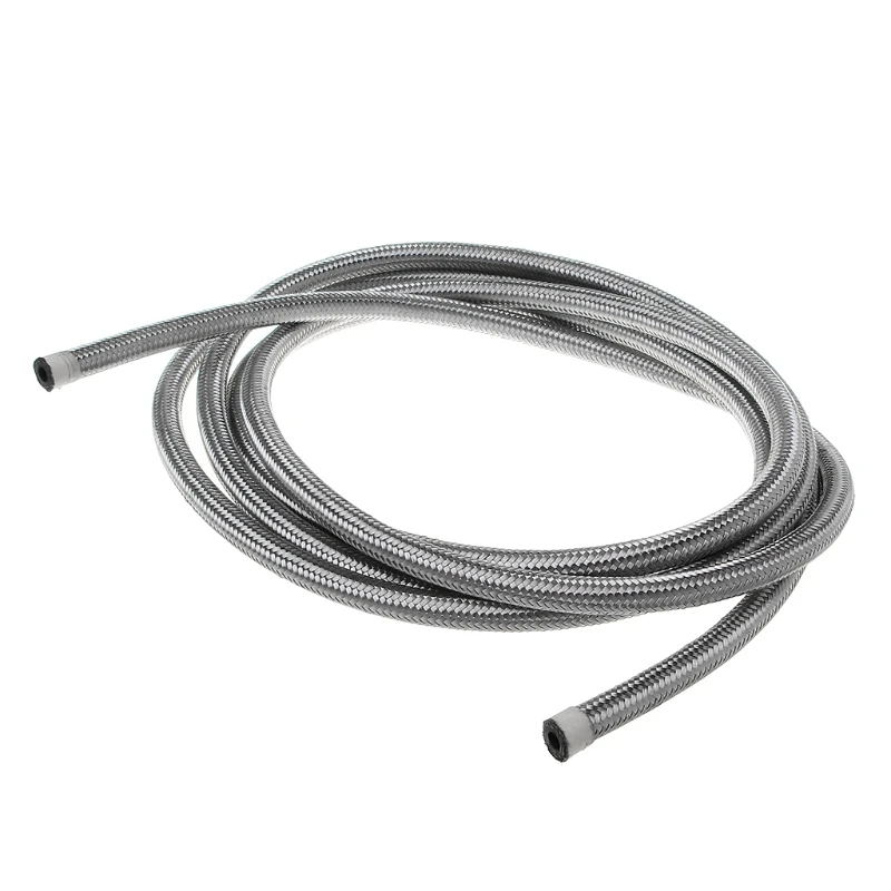 Car-Styling 3M Stainless Steel Braided Brake Gas Oil Fuel Line Hose AN4 AN6 AN8 AN10 Automobiles Cooling System