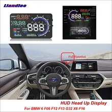 Liandlee Автомобильный дисплей HUD для BMW 6 F06 F12 F13 G32 X6 F16 2011- HD проектор экран превышение скорости оповещения сигнализации детектор