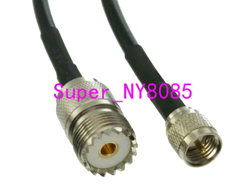 

RG58 UHF SO239 Female Jack to Mini UHF Male plug Straight RF Jumper pigtail Cable 6inch~20M