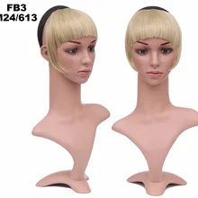 Girlshow синтетические волосы заколка для волос короткой бахромой с плетеная головная повязка для волос тупым взрыва FB3 ", 16 Цвета 50 г(1 шт