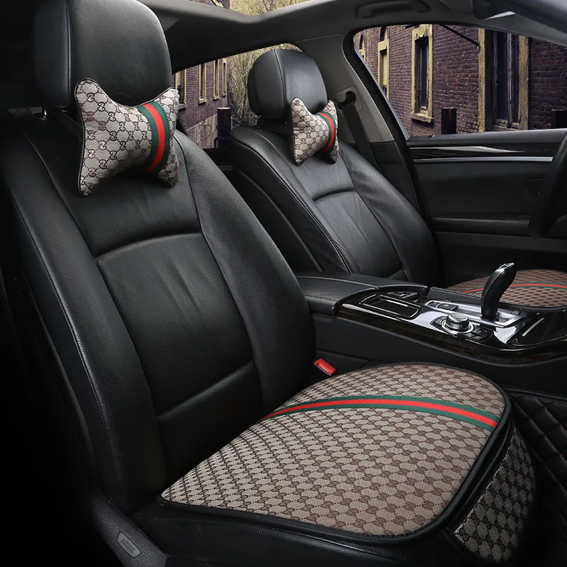 

new car seat cushions car seat Cover summer supplies linen four seasons universal seat net red cushion freeshipping