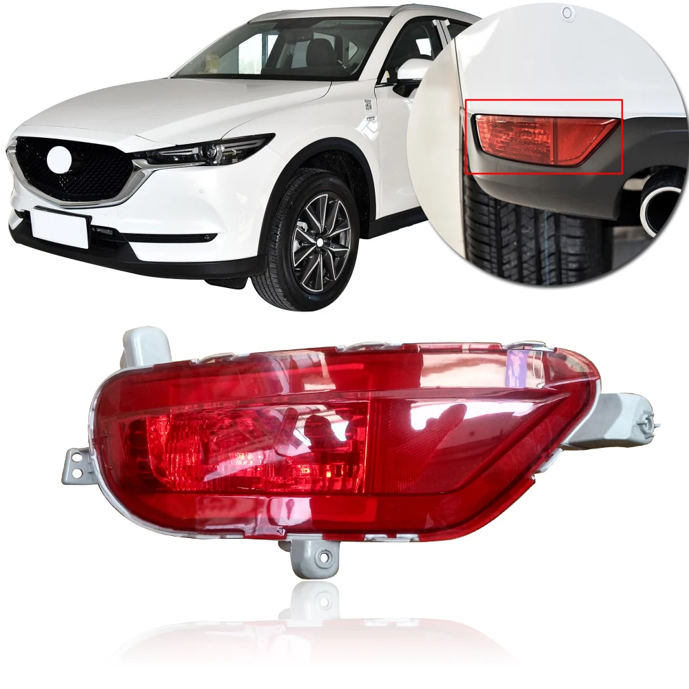 

CAPQX For Mazda CX-5 CX5 2018 Bumper Reflector Tail Stop Brake Light Rear Lamp Reflector Light Rear Bumper Warning Light