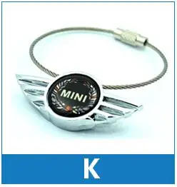 Airspeed автомобильный брелок для ключей, брелок для Mini Cooper JCW Clubman Countryman R50 R53 R55 R56 R60 R61 F54 F55 F56 F60 - Название цвета: K
