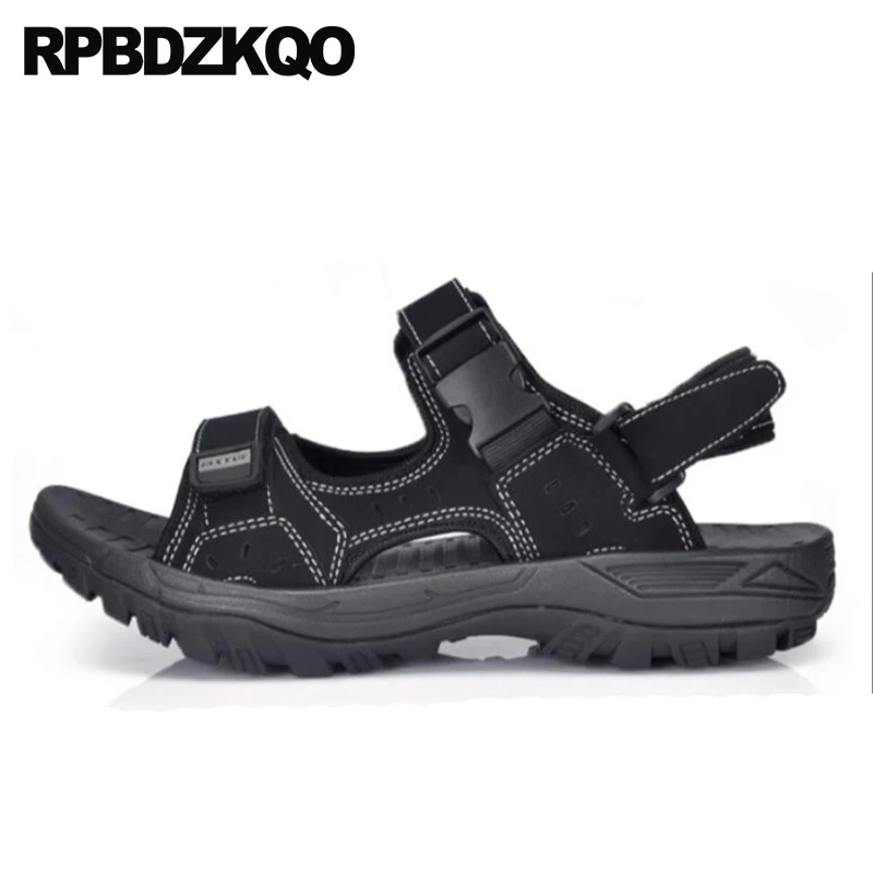 

Shoes Size 47 Sport Black Platform Mens Sandals 2018 Summer Outdoor Leather Slides Sneakers Brown 46 Men Native Slippers Runway