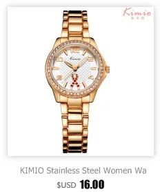 KIMIO Brand Small Dial Quartz Watches For Women Ladies Stainless Steel Hollow Thin Bracelet Watch Delicate Crystal Wristwatch