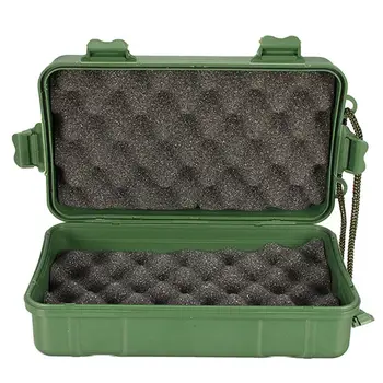 

Universal Waterproof Anti Fall Green Plastic Storage Box For Flashlight Light Torch Lamp Battery Charger Case Holder 21*11*6.5cm