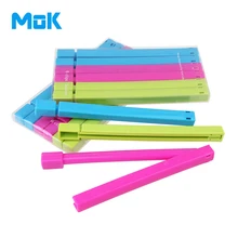 12 шт./компл. конфеты цвет длинный зажим для полиэтиленовых пакетов перерабатываемый мешок сохранения пищи зажимы для пакетов кухонный гаджет зажимы для пакетов для пищевых продуктов