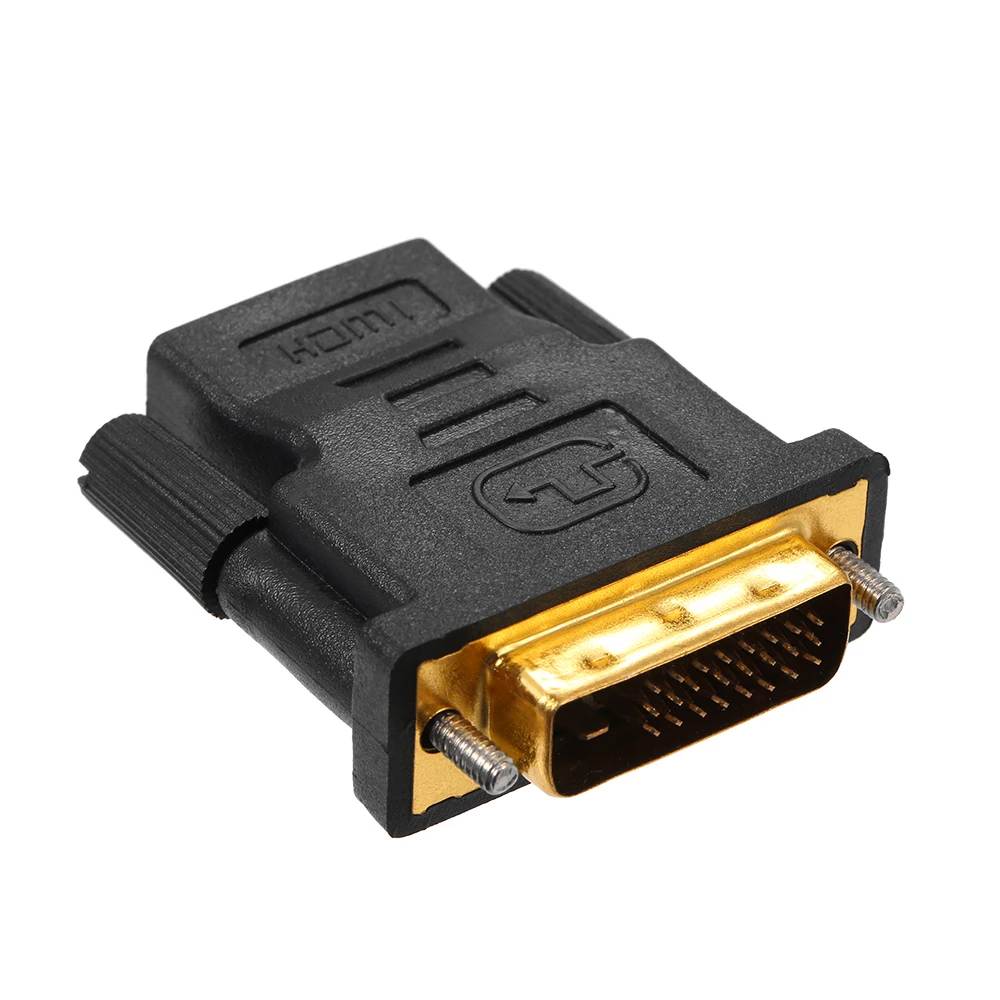 Адаптер DVI D к HD 1080P позолоченный конвертер 24 + 1 Pin штырь гнездо для PS4 ПК проектора