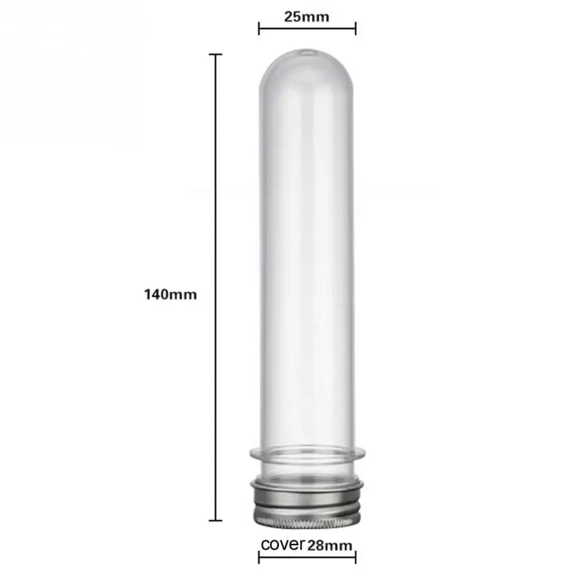 10 шт. 45 мл Пластик ясно Тесты труба с крышкой многоцелевой хранения бутылки на кабель USB конфеты разное organizer(ОРГАНАЙЗЕР