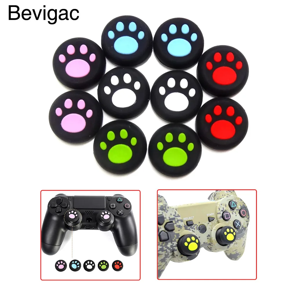 

Bevigac 8pc Analog Controller Thumb Stick Grip Cap Cover for Sony PlayStation Play Station PS4 PS3 PS 4 3 Microsoft Xbox One 360