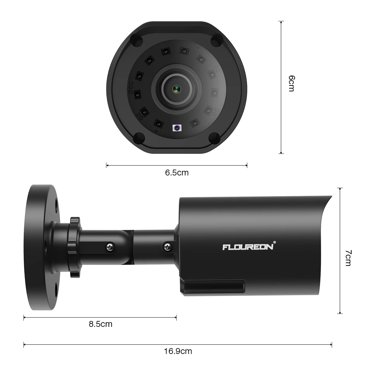 FLOUREON 1080P HD 3000TVL уличная система безопасности камера 2MP 940nm ночного видения CCTV камера видеонаблюдения PAL Bullet для AHD DVR