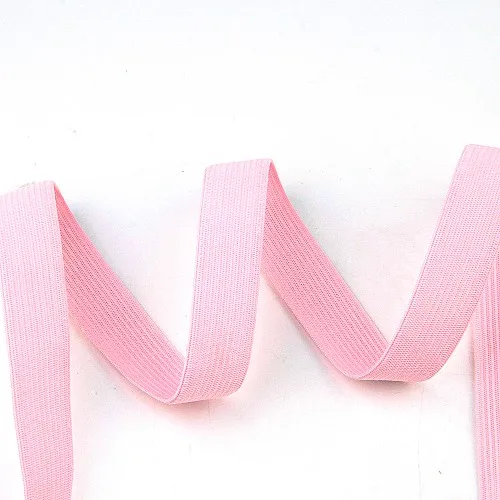 Цветные эластичные ленты 20 мм 1 метр плоская нейлоновая резинка тесьма шитье нижнее белье брюки бюстгальтер резиновая одежда эластичный пояс - Цвет: 5 light pink