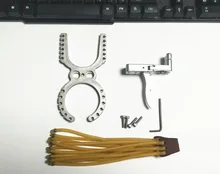 Stainless Steel Slingshot Rubber Holder + Release Device Slingshot trigger 12 rubber bands Advanced – DIY Projector Accessories