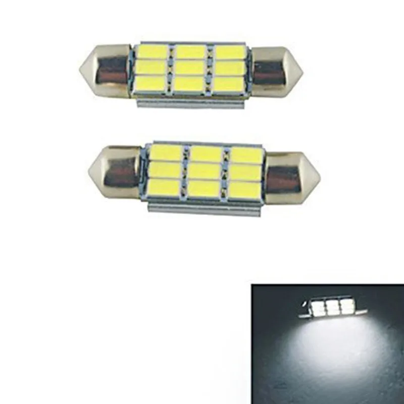 50 шт Canbus Ошибок C5W света фестона 5730/5630 9SMD белый 4,5 Вт 350LM 36mm/39mm/41 мм светодиодные лампы