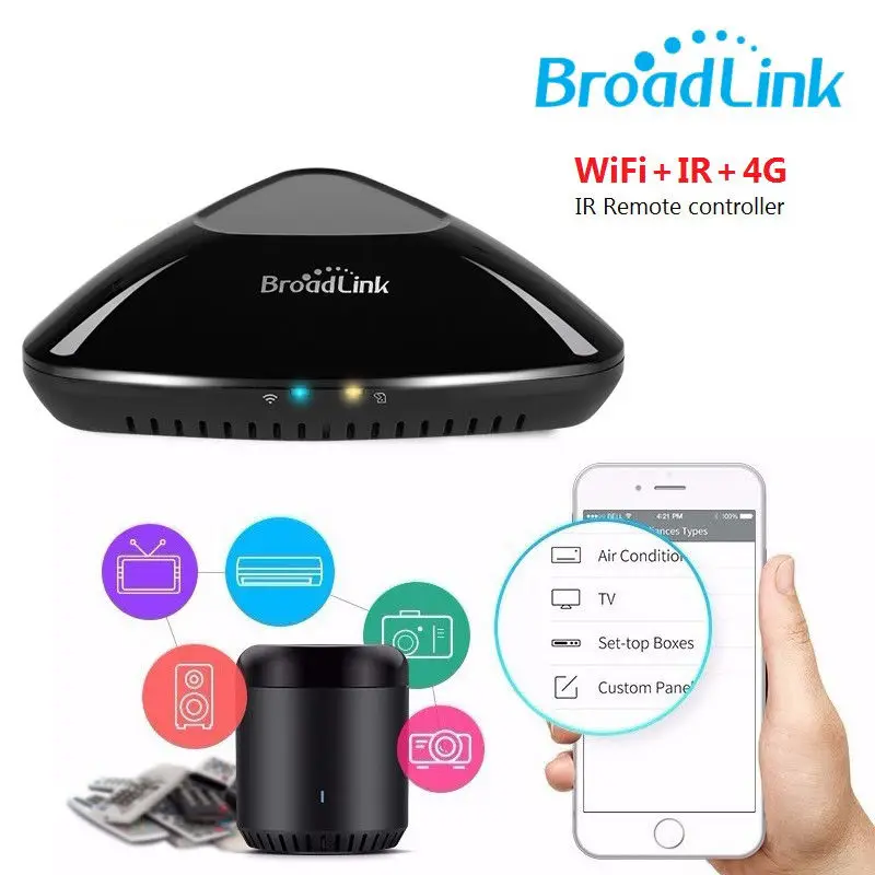 Broadlink умный дом RMPro RMmini3 контрольный Лер для IHC app WiFi IR RF 4G голосовой пульт дистанционного управления для Alexa Google Home