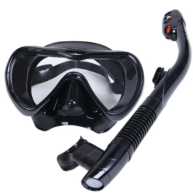 US $10.90 Professional Scuba Diving Mask Snorkel AntiFog Goggles Glasses Set Silicone Swimming Fishing Snork