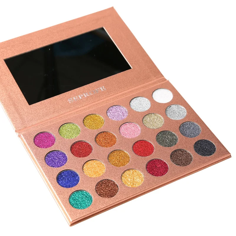 SEPROFE 35 Color Eyeshadow Pallete Gorgeous Silky Powder Professional Nature Make up Palette Smoky Warm Matte Shining Eye Shadow