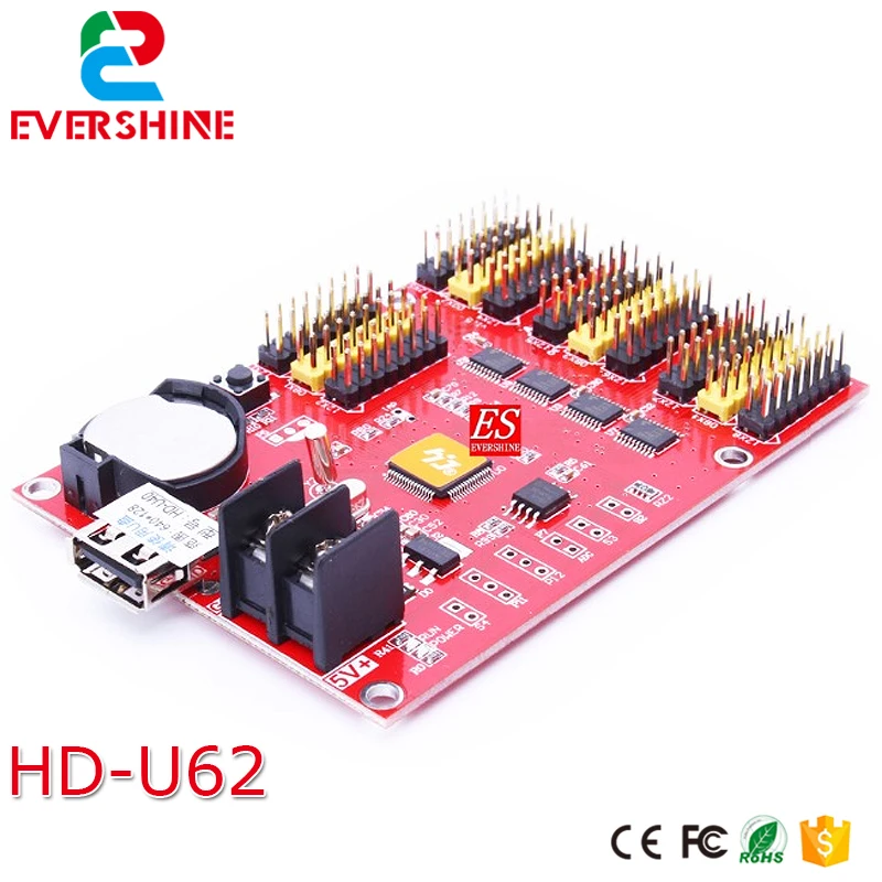 U62(HD-Q40) HD-U62 P10 Одноцветный и двухцветный светодиодный панельный контроллер Поддержка 96 шт. моделей
