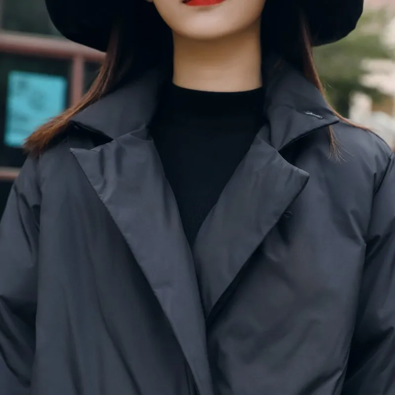 Cheerart Long Winter Parka Women Padded Black Oversized Parka Plus Size Xlong Puffer Jacket And Coat Warm Padded Jacket