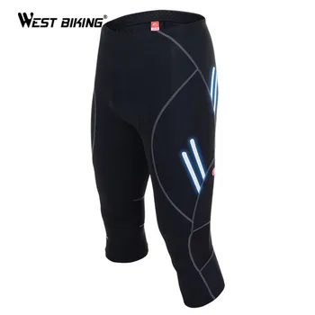 

WEST BIKING 2017 Designer Men Bike Knicker with Gel 3D Padded Breathable Quick Dry Bicycle Cycling Shorts Reflective at Night